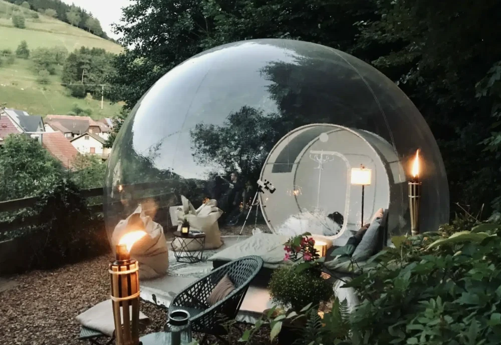 clear plastic bubble tent