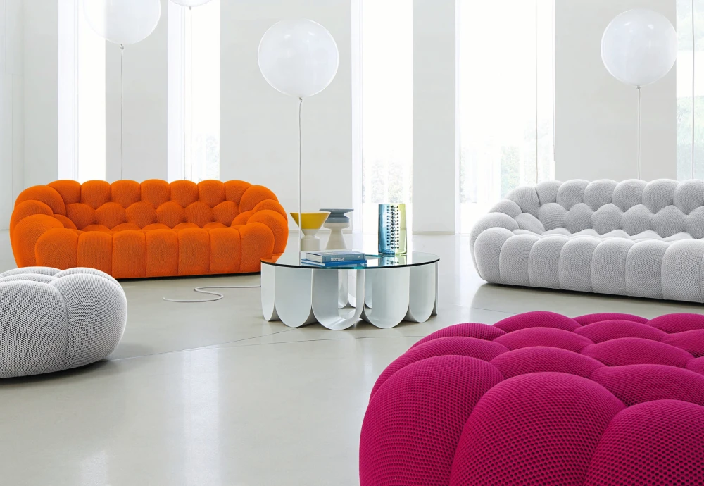 orange cloud couch